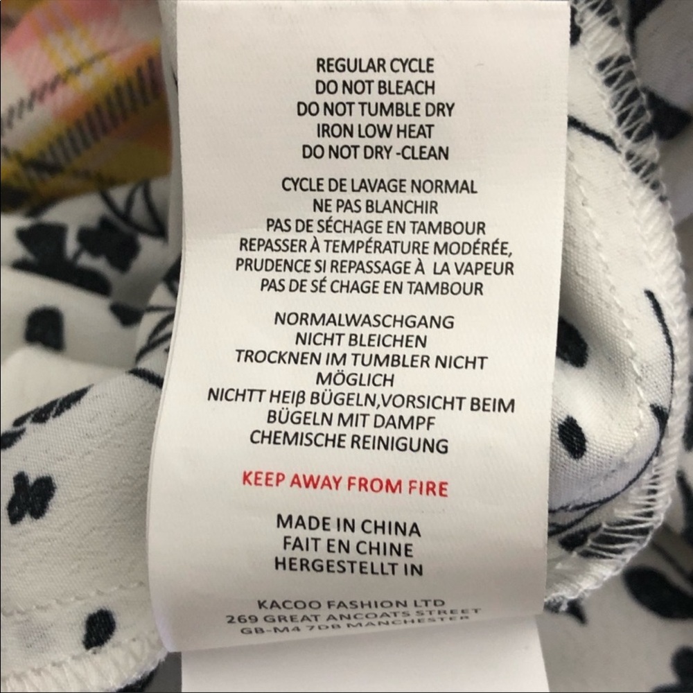 NWOT Glamorous 🌻 mix media floral gingham dress - Picture 13 of 13